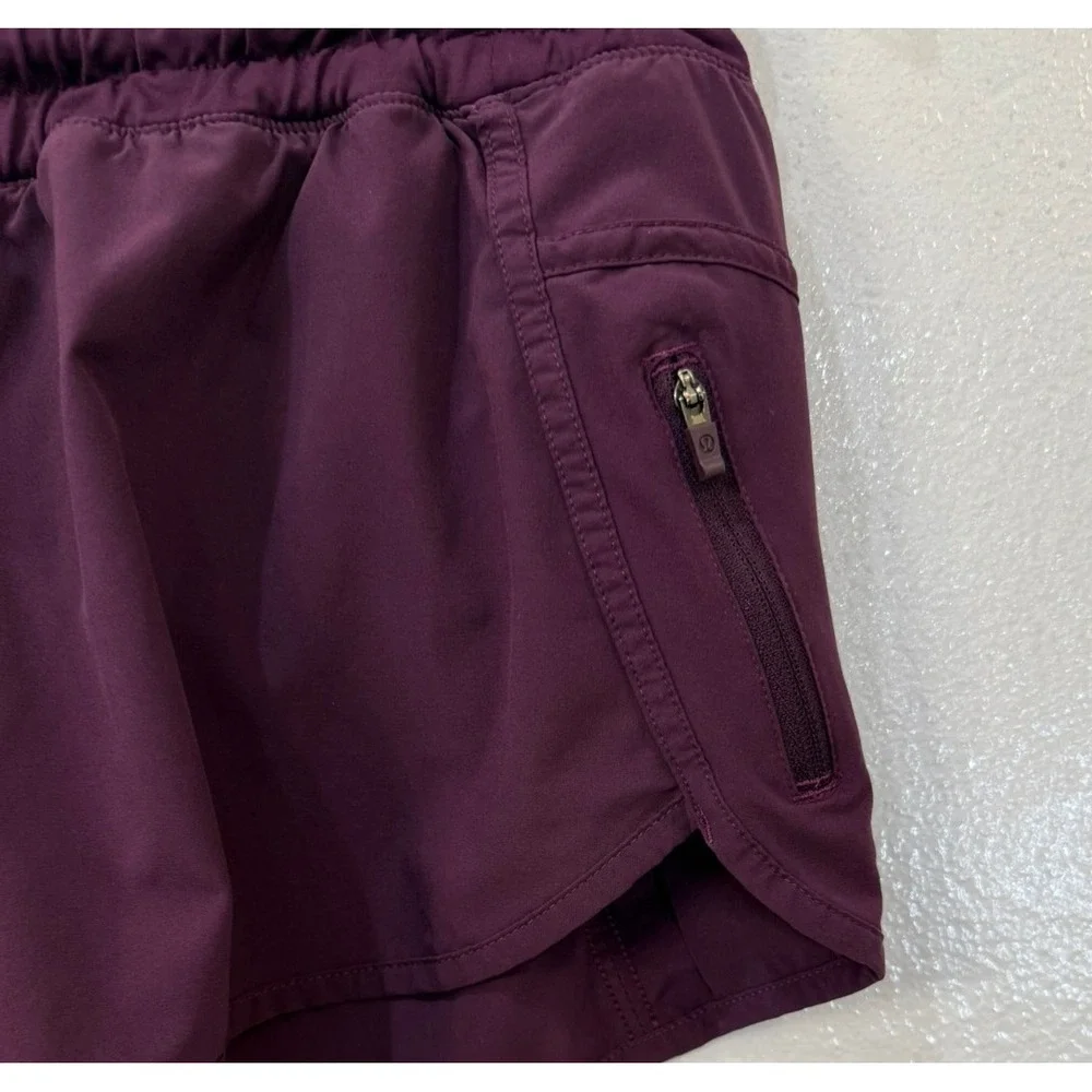 Lululemon Size 6 Lined‎ Running Short Plum